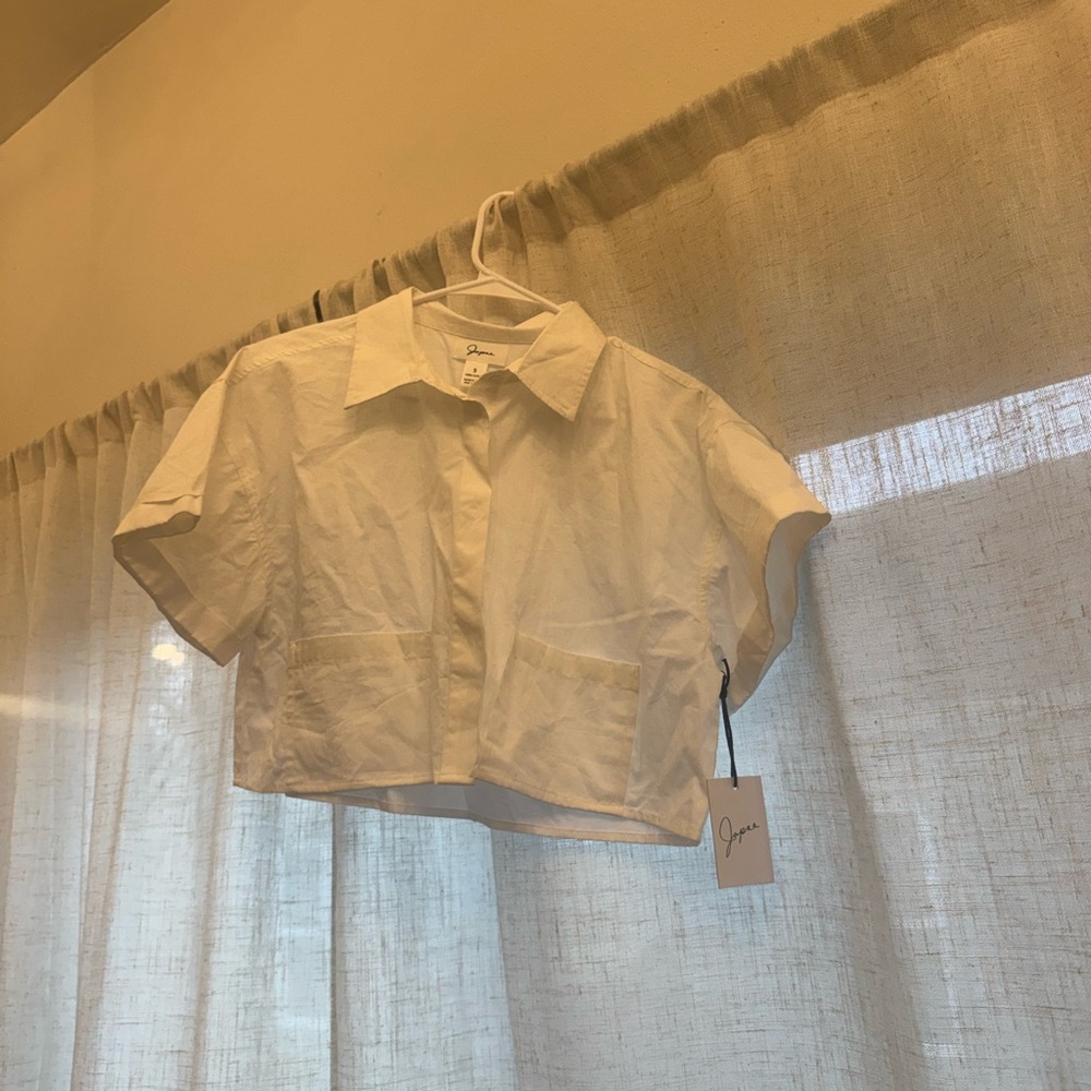 Japna White Button Down Shirt